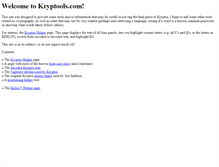 Tablet Screenshot of kryptools.com